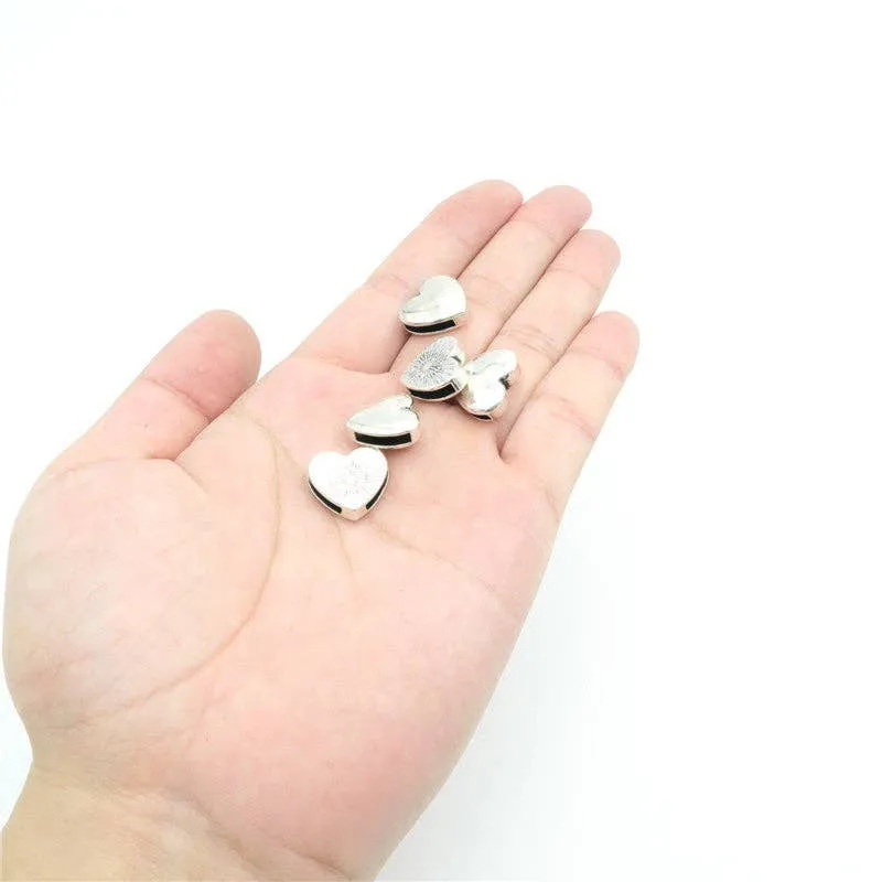 10 Pcs For 10mm flat leather,Antique Silver Love bead jewelry supplies jewelry finding D-1-10-20