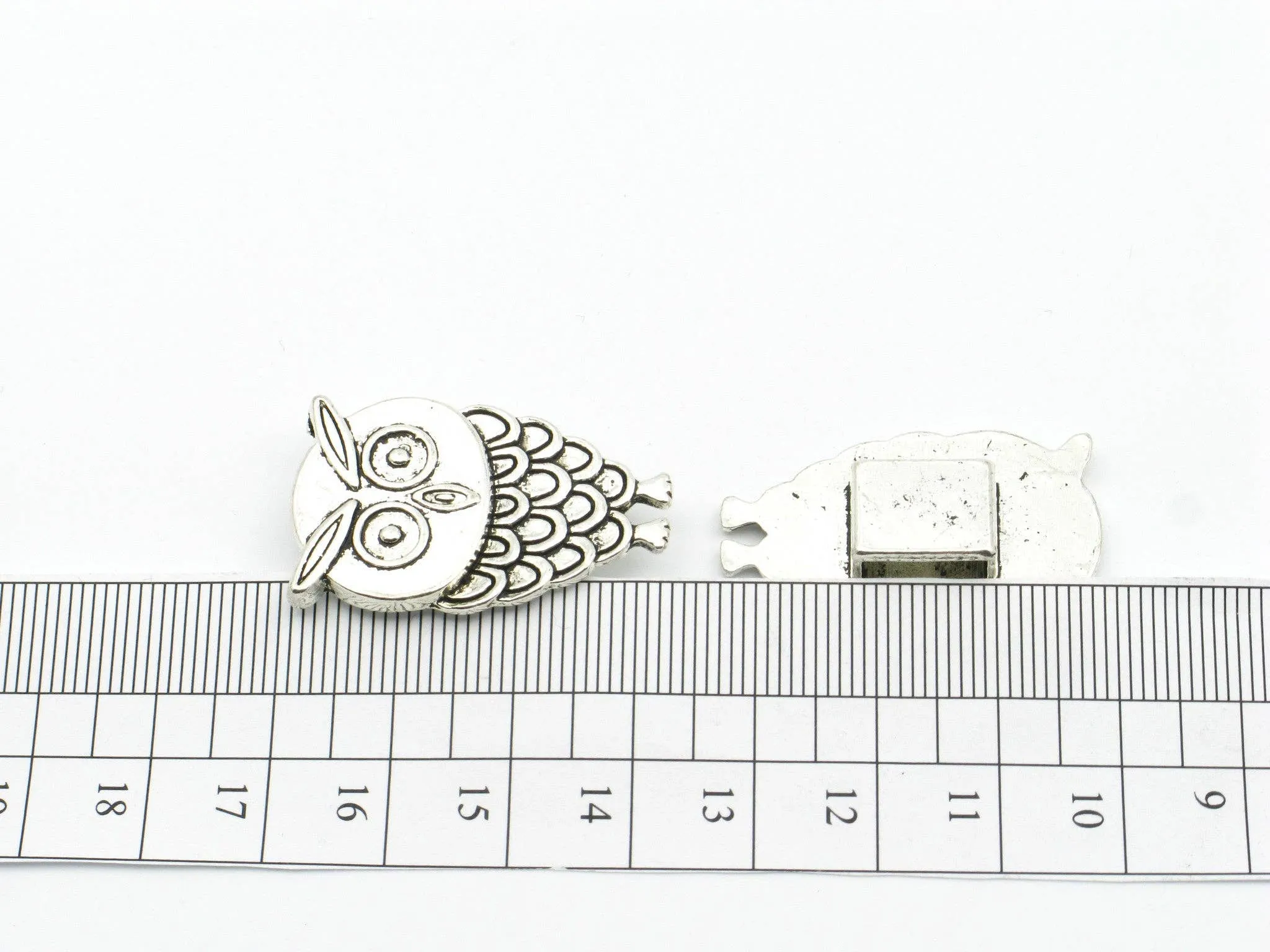 10pcs For 10mm flat leather Antique Silver OWL Slider jewelry supplies jewelry finding D-1-10-109