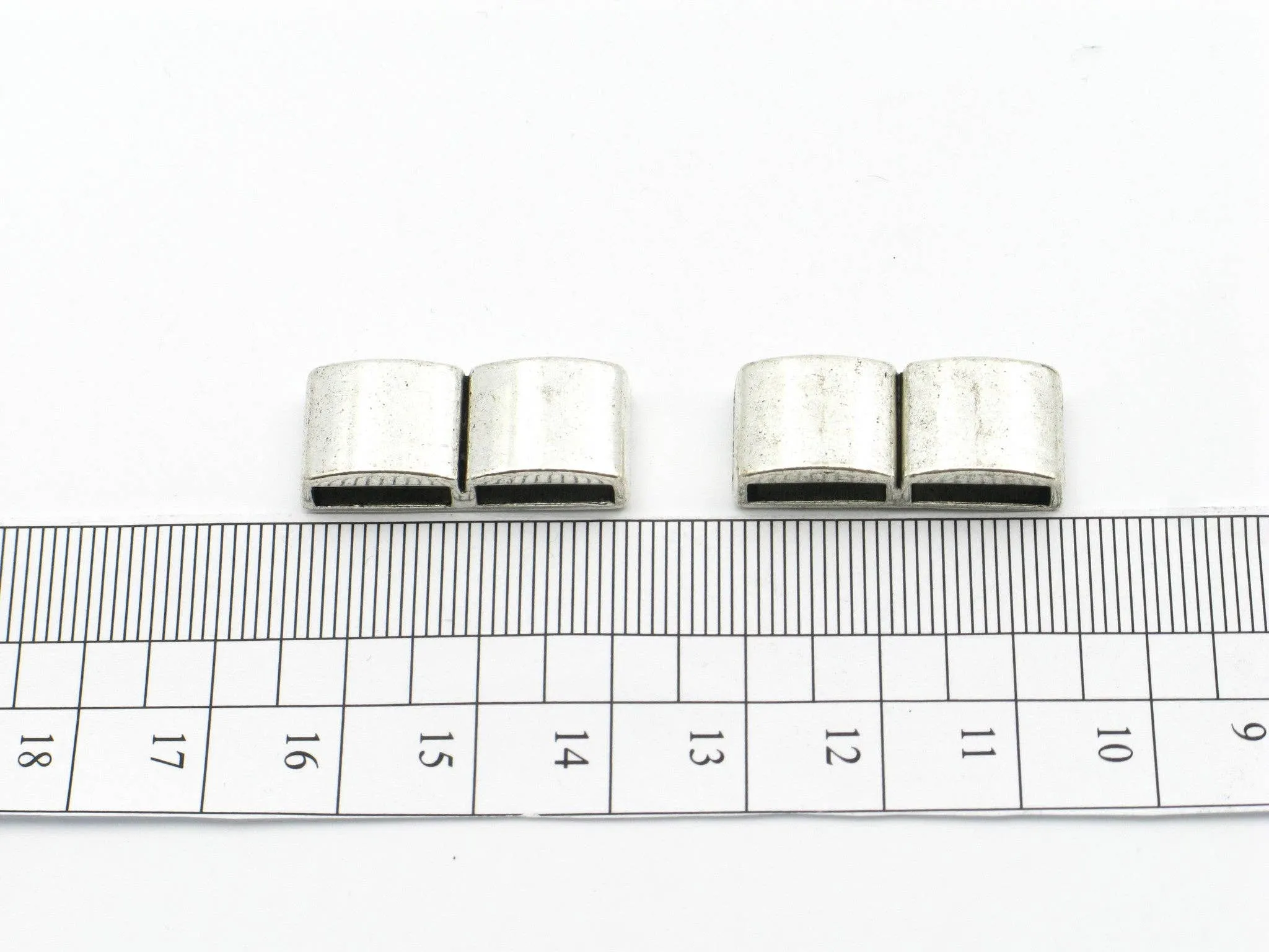 10pcs For 10mm flat leather Antique Silver straight Slider jewelry supplies jewelry finding D-1-10-110