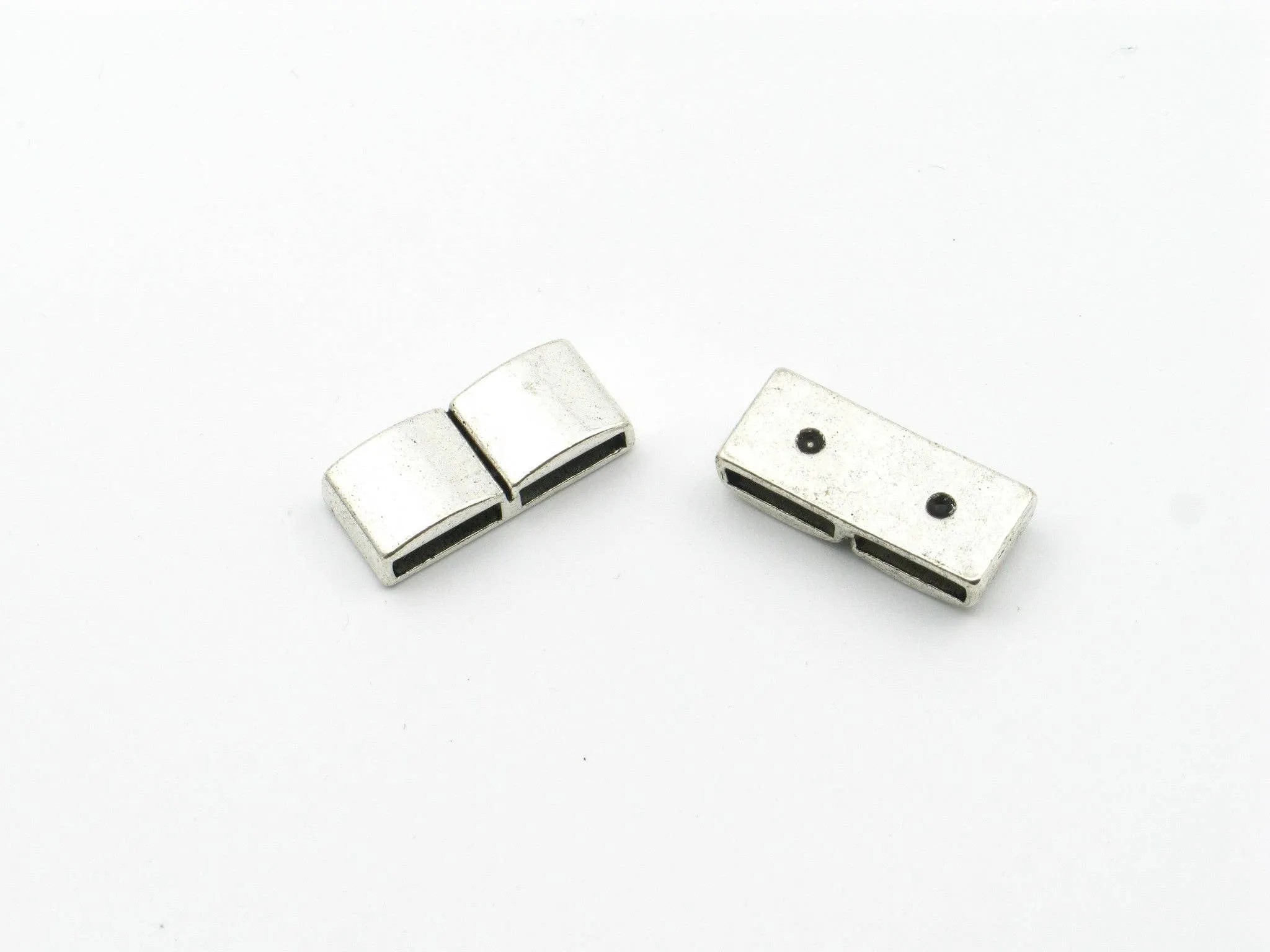 10pcs For 10mm flat leather Antique Silver straight Slider jewelry supplies jewelry finding D-1-10-110