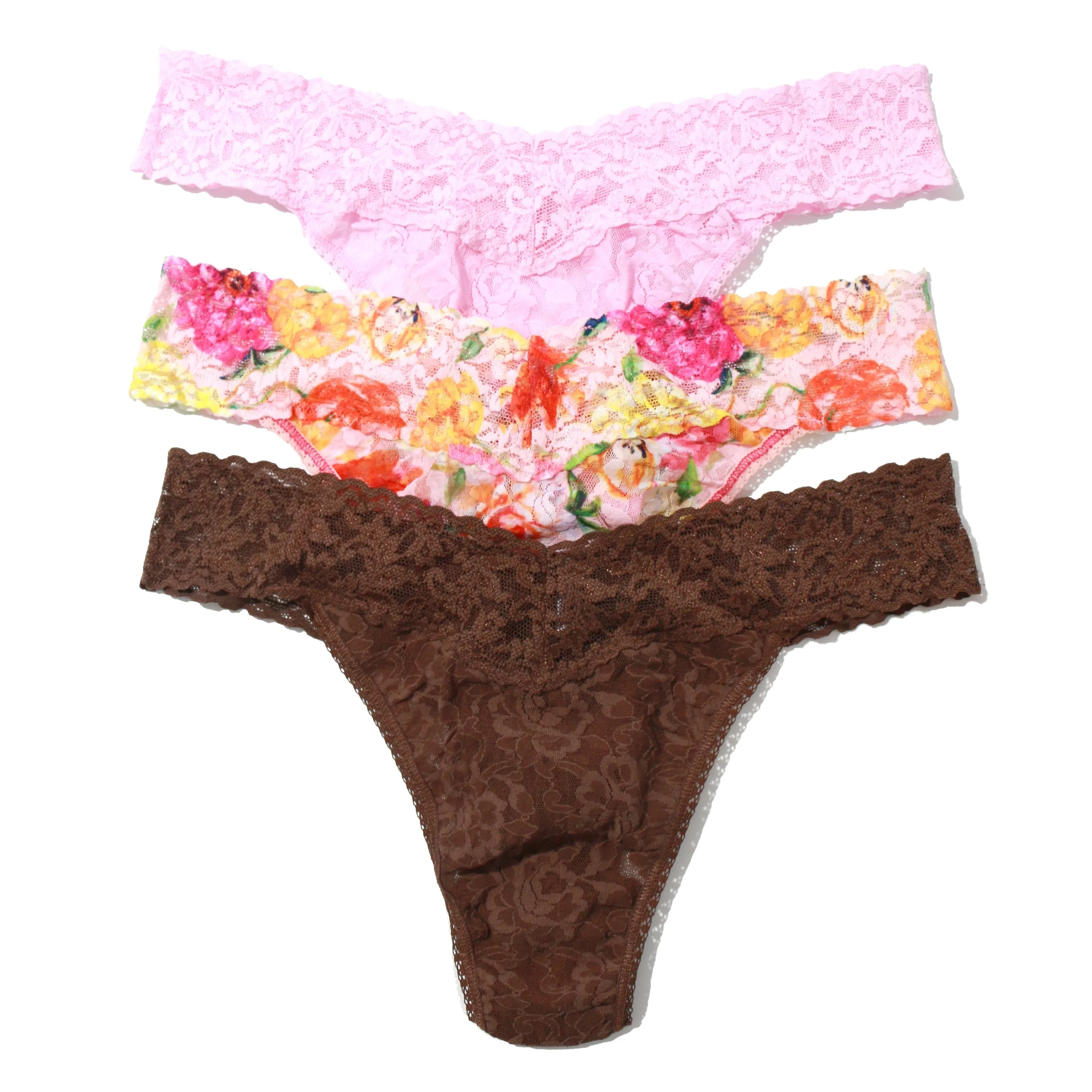 3 Pack Original Rise Thongs Bring Me Flowers Sale