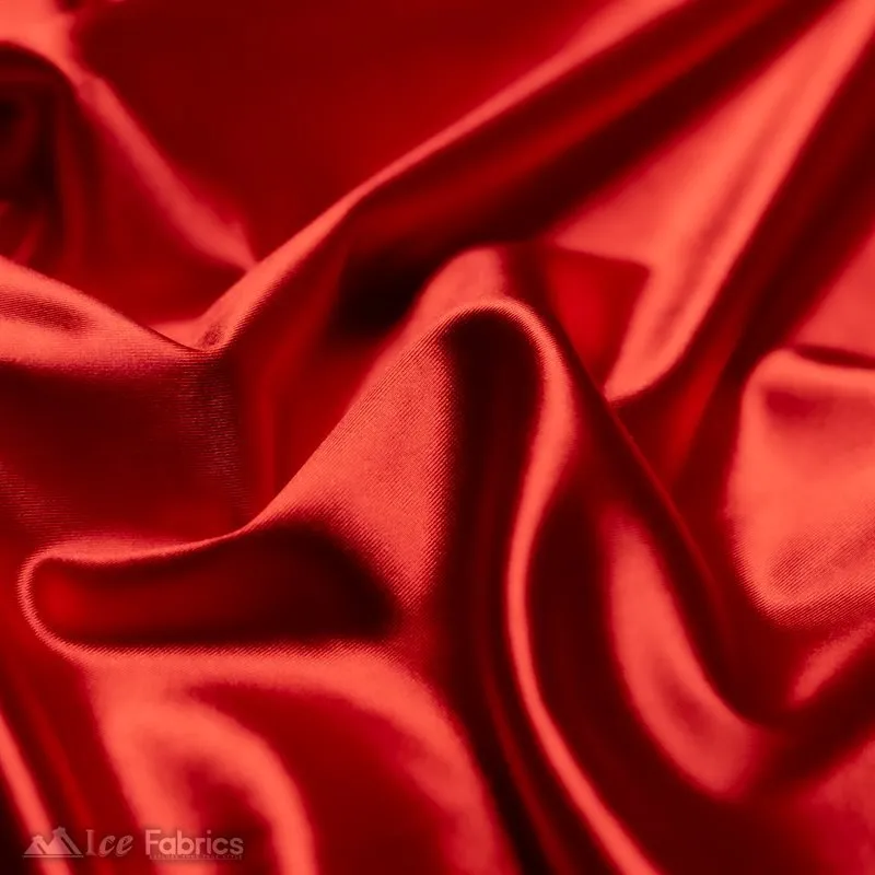 4 Way Stretch Casino Silky Satin Wholesale Fabric By The Roll (20 Yards)