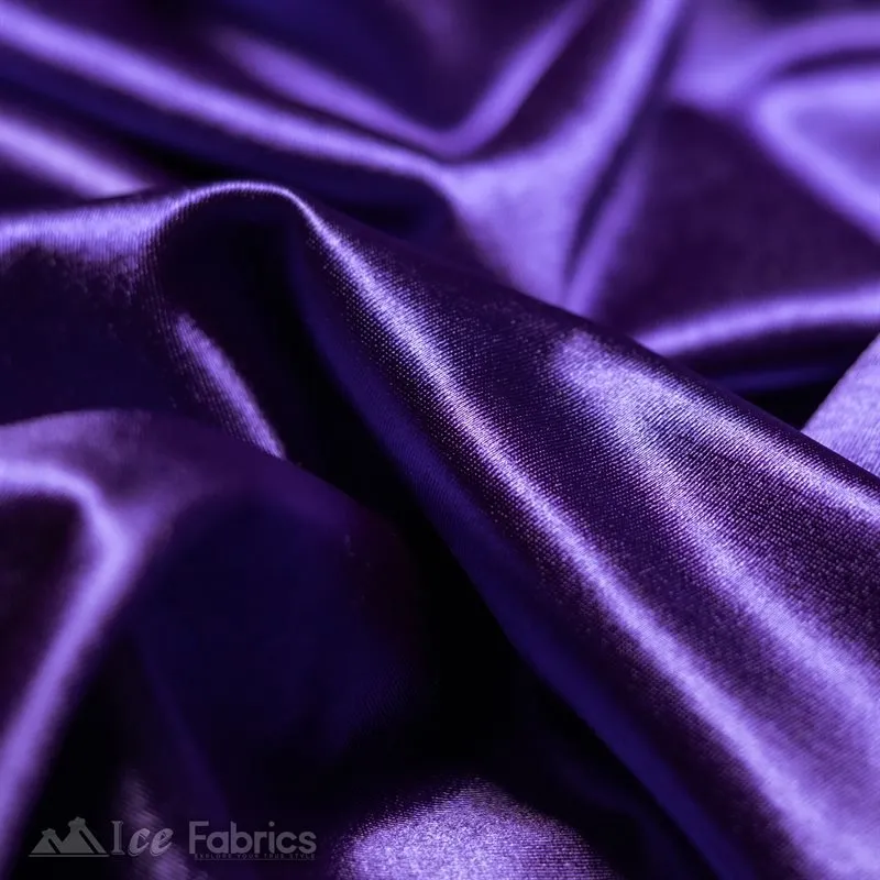 4 Way Stretch Casino Silky Satin Wholesale Fabric By The Roll (20 Yards)