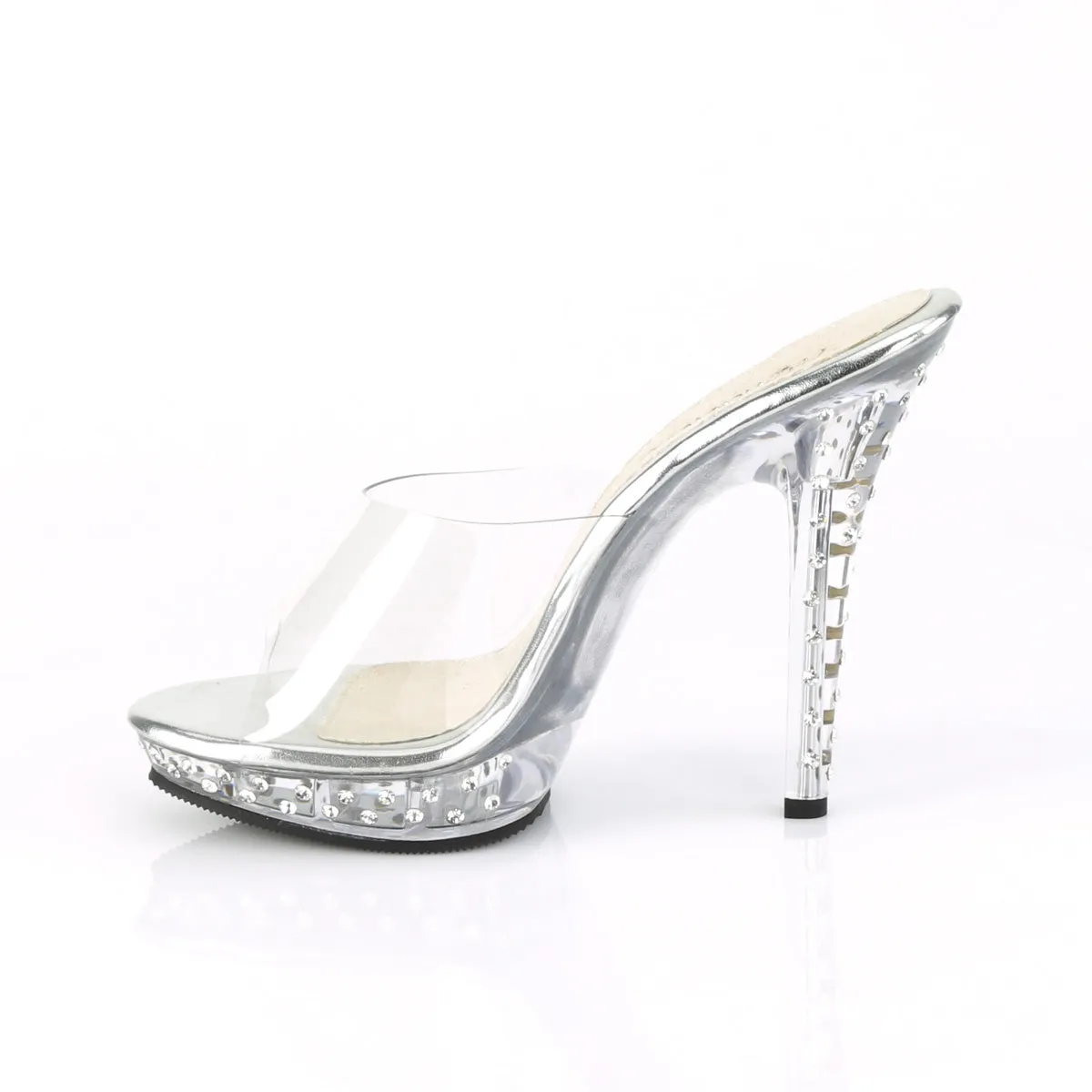 5 Inch Heel LIP-101SDT Clear