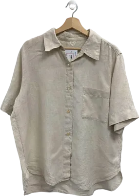 Arket Beige Linen Blend Shirt UK M