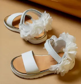 Baby Walker White Leather Sandal