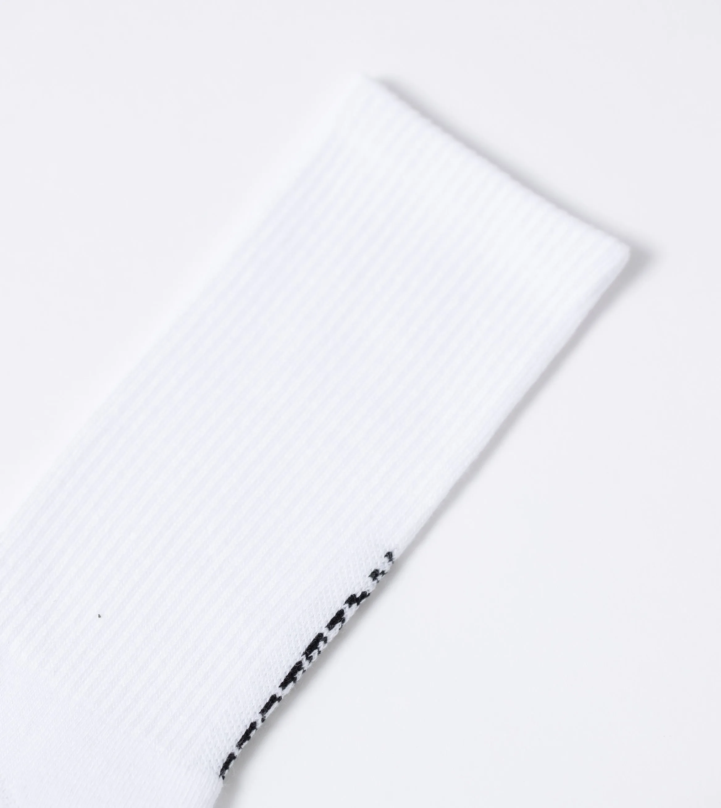 Back Logo Sock White (2 Pack)