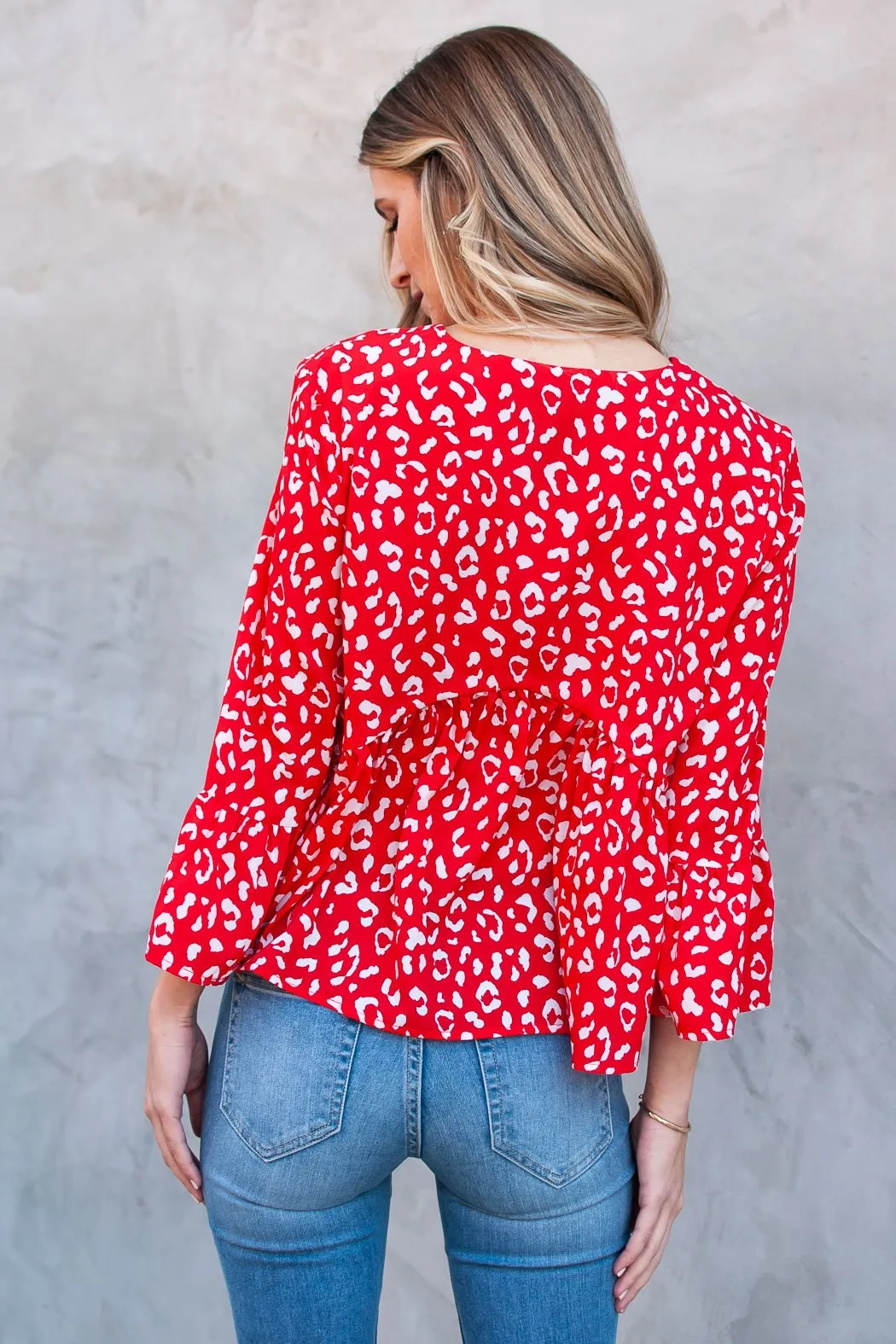 Bahia Long Sleeve Ruffle Blouse