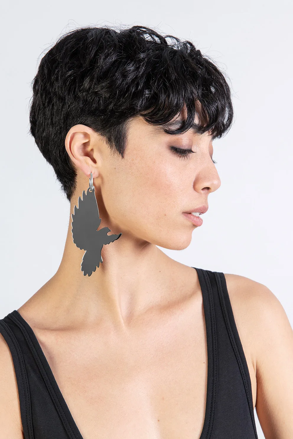 BIRD - Silver Earring