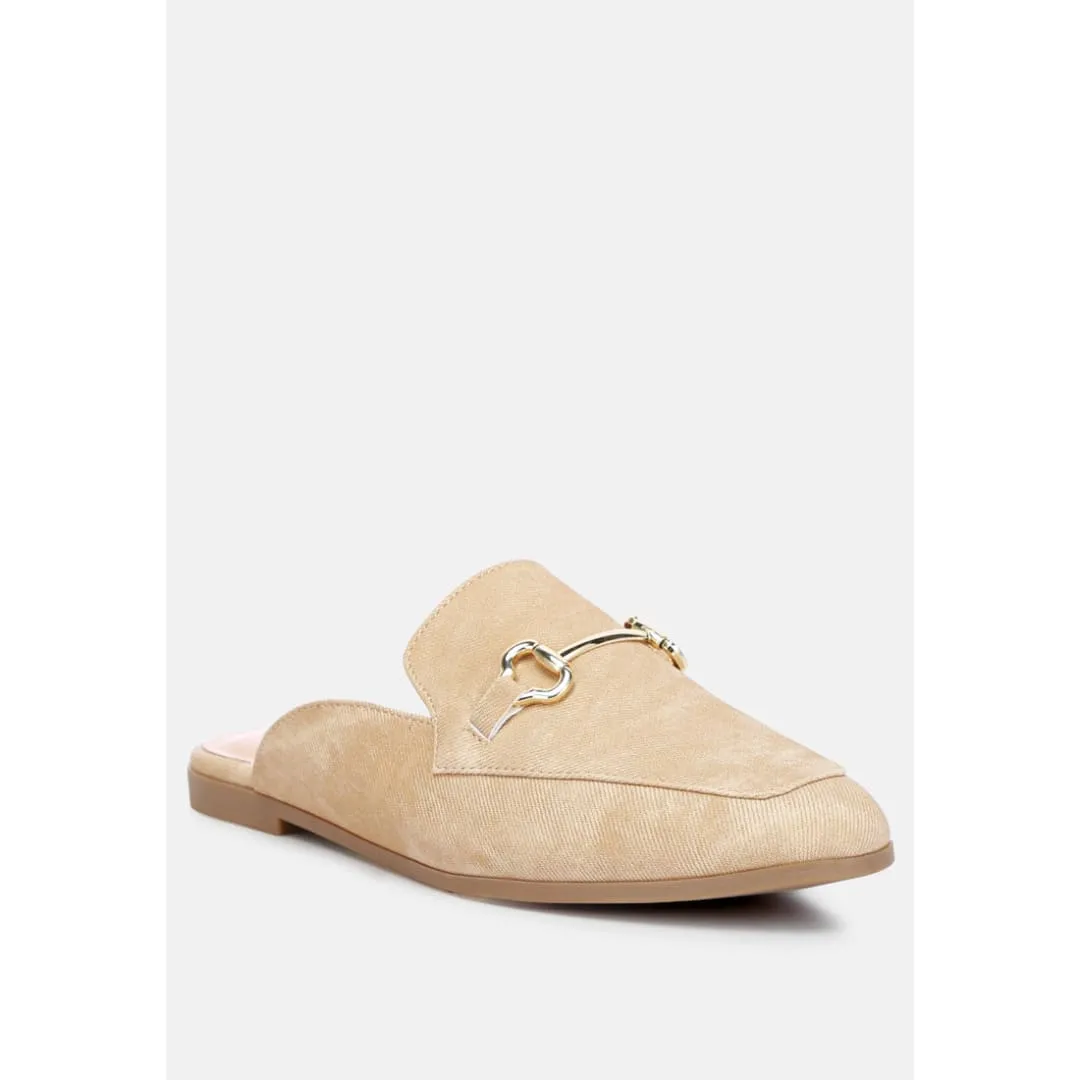 briar horsebit embellishment slip on mules