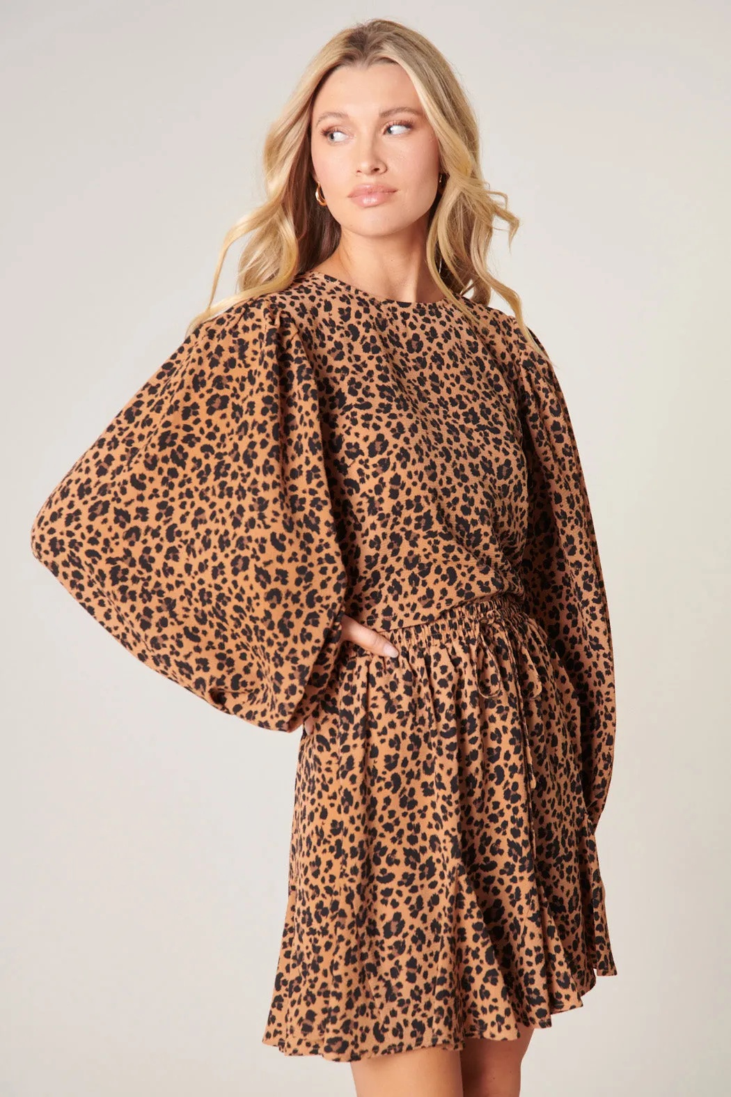 Carmelie Leopard Paradise Valley Long Sleeve Top