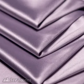 Casino 4 Way Stretch Satin Fabric Shiny Lavender Silky Spandex