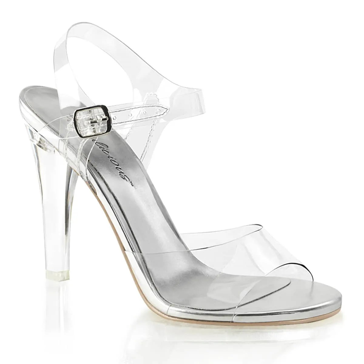 CLEARLY-408 Perspex Clear Heels