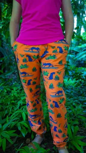 Coddi & Womple Soft Pants Adult - Divya the Flower Painting Panther