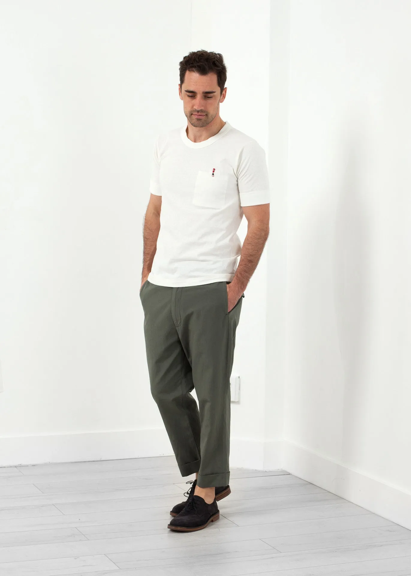 Flat Front Cuffed Trouser