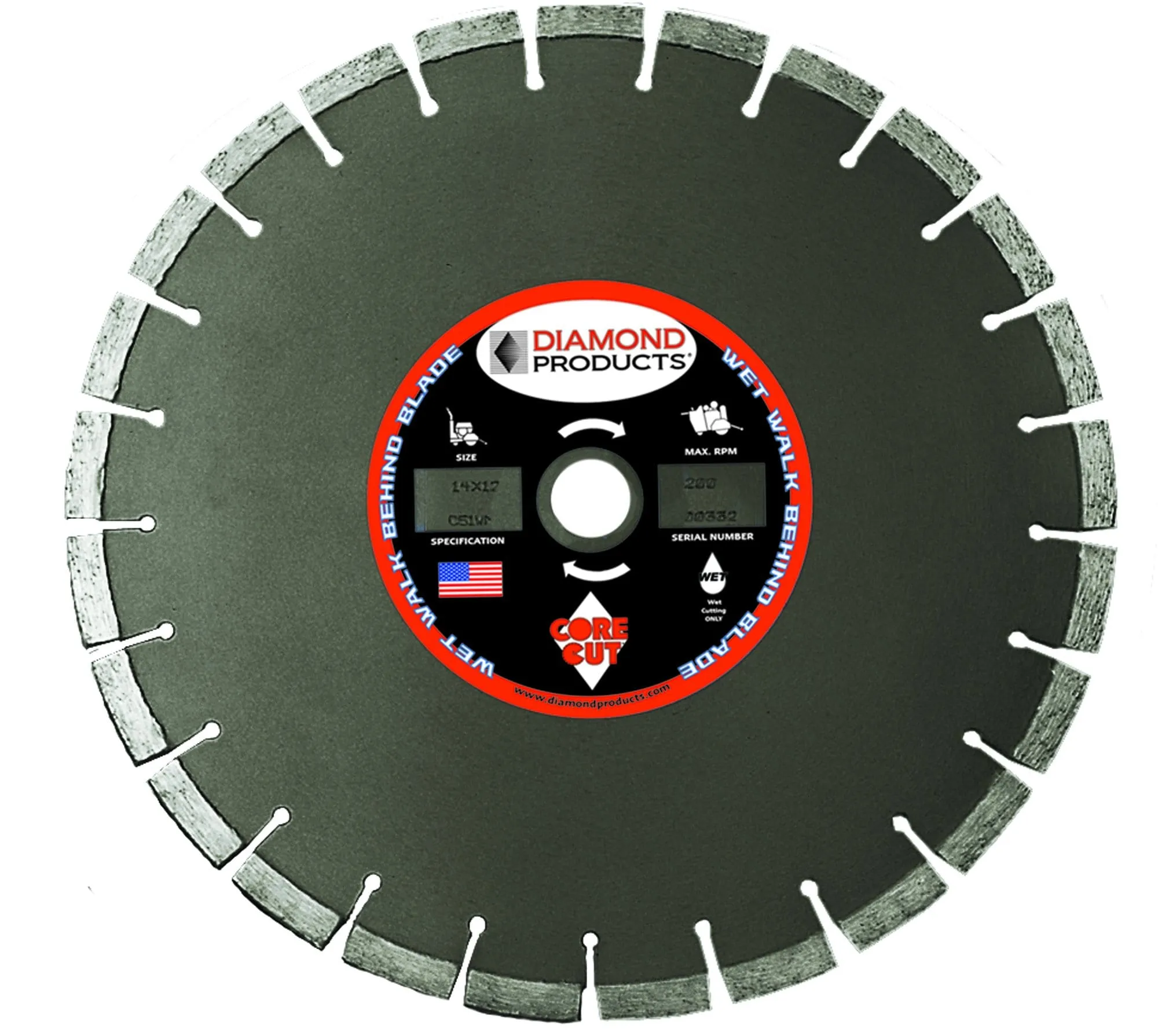 Giga Titanium Cured Concrete Wet Diamond Blade