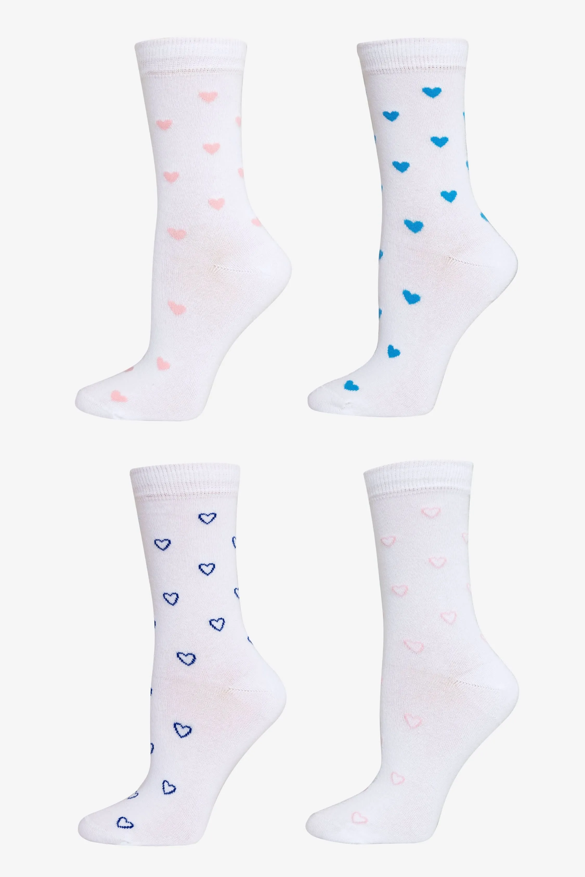 HRTSOCK-4PK - Heart Sock 4 Pack