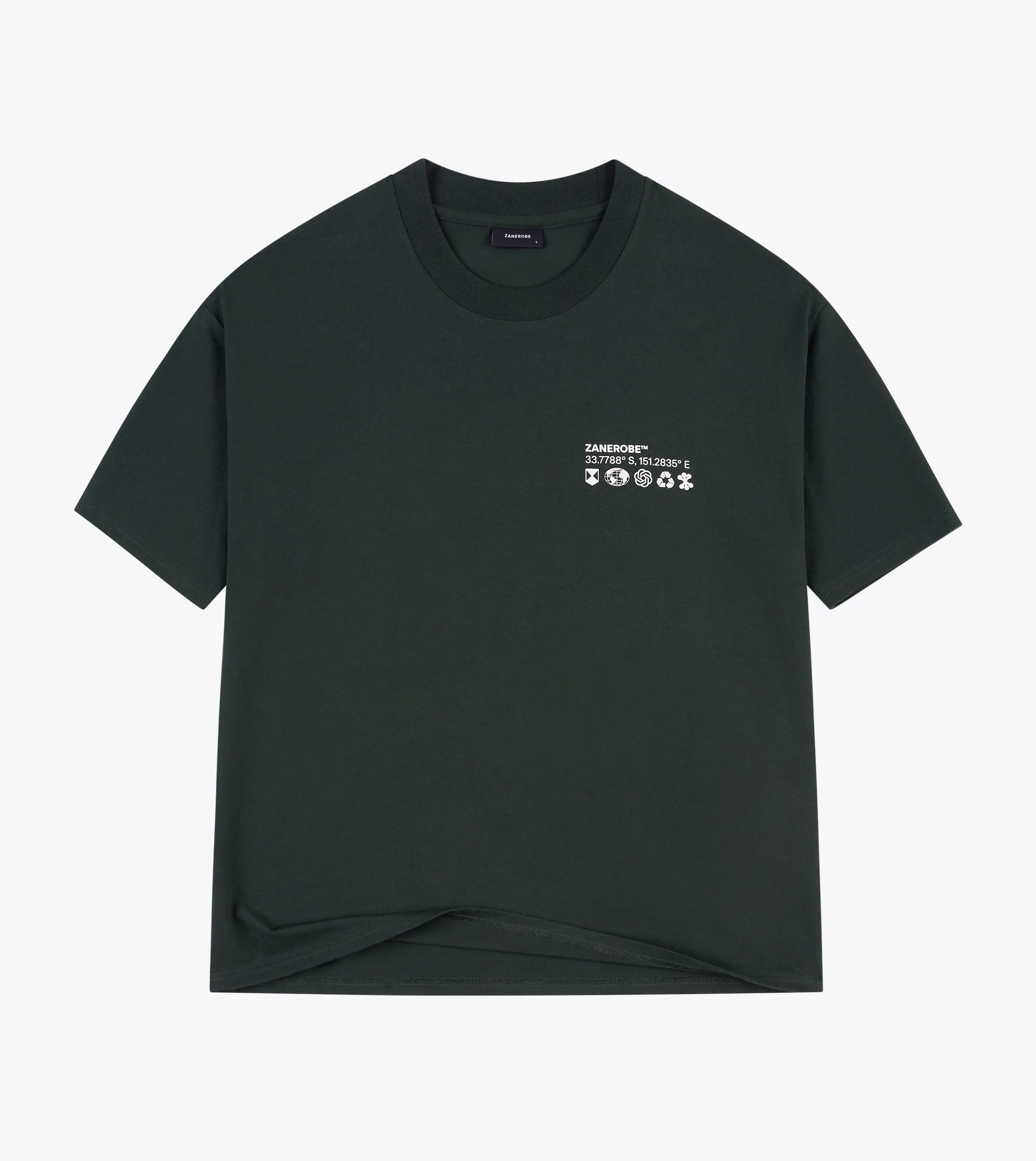 Levels Box Tee Forest