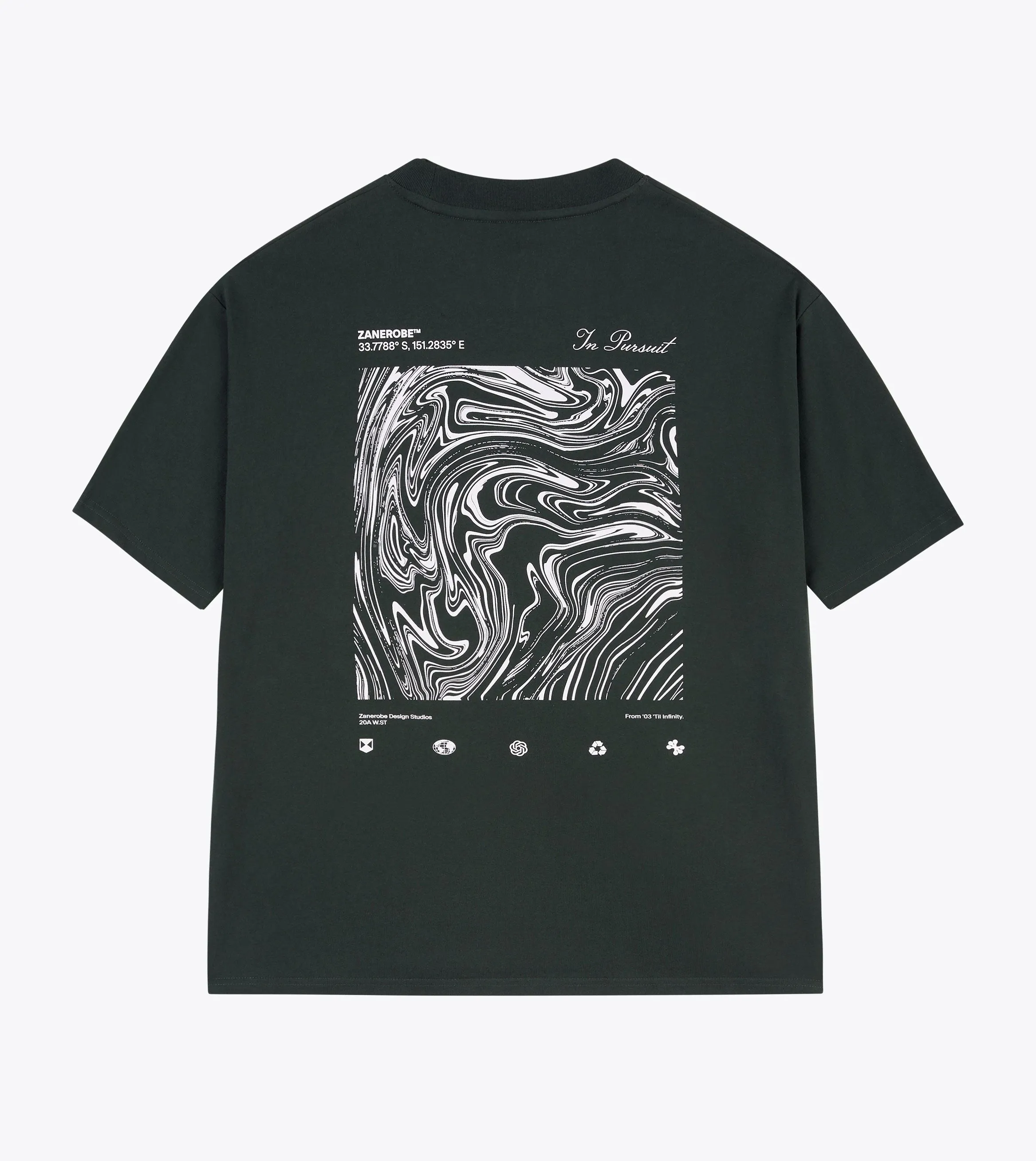 Levels Box Tee Forest