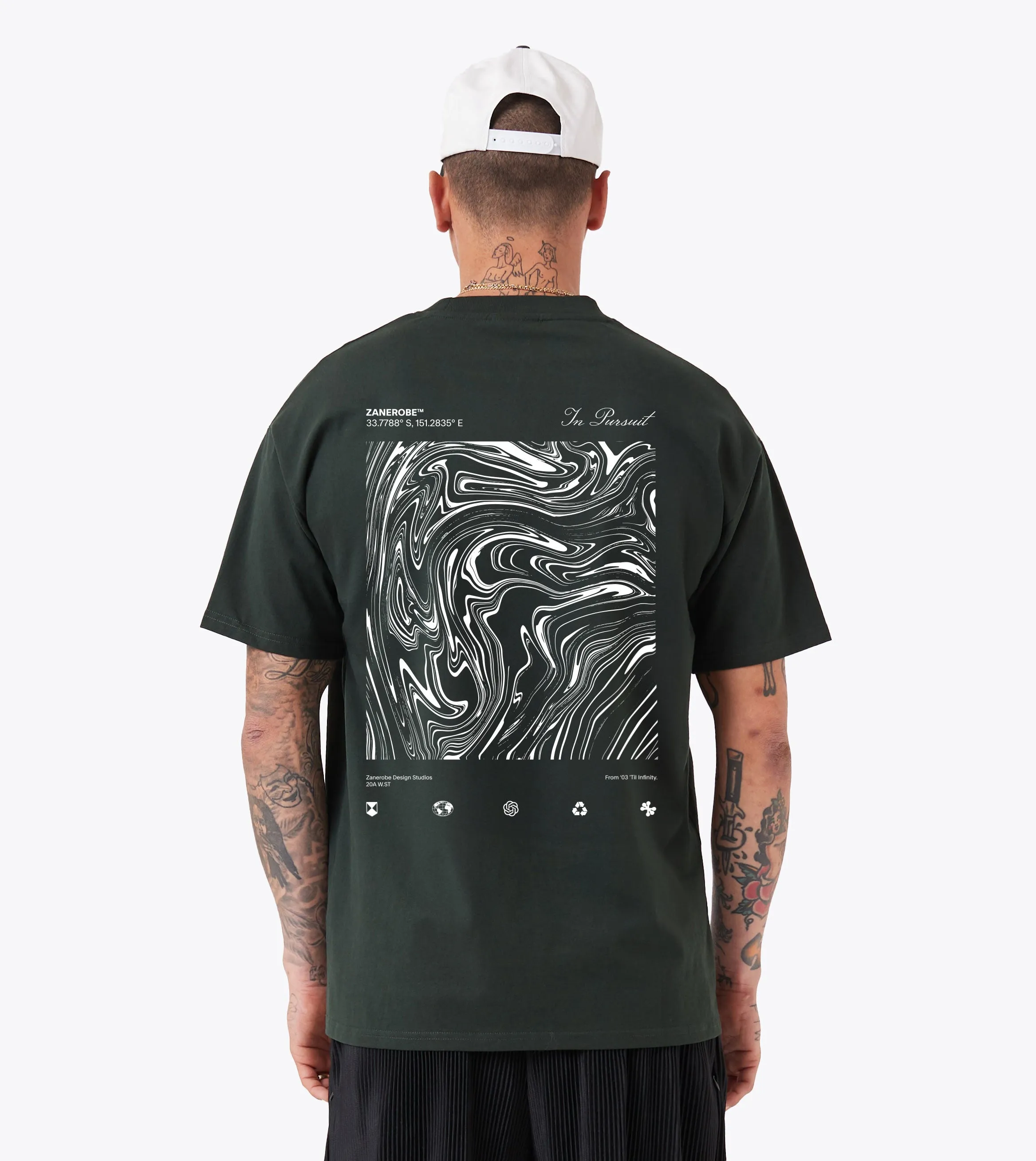 Levels Box Tee Forest