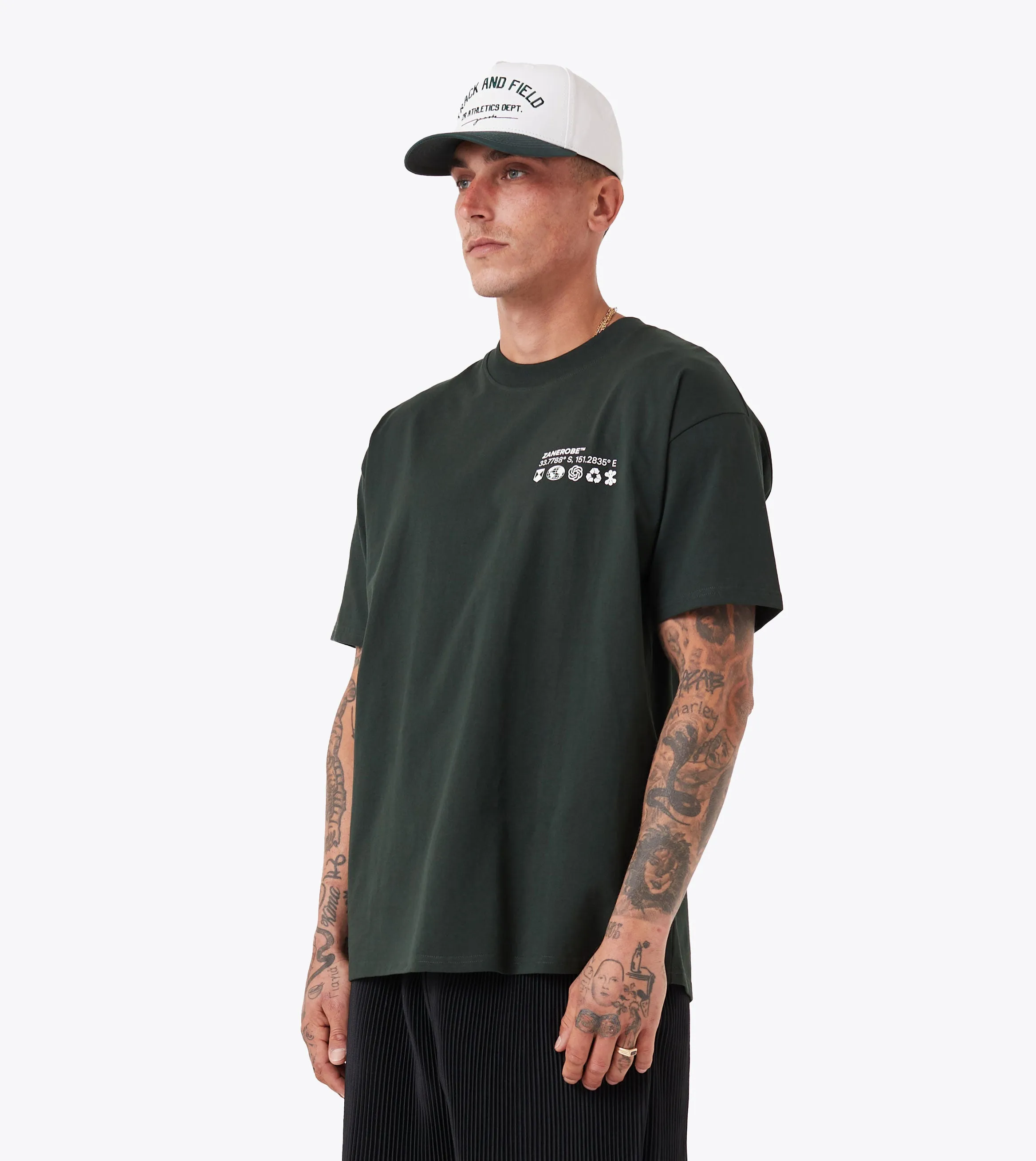 Levels Box Tee Forest