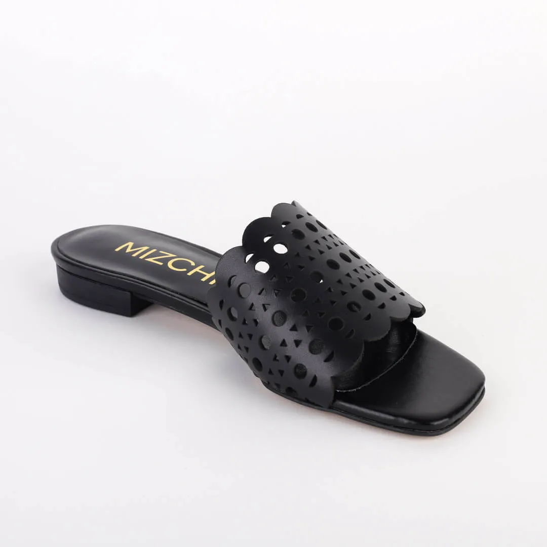 MELLA UMA - lazer cut flat slides