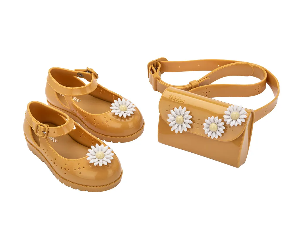 Mini Melissa Com Pochete II BB Yellow Sneaker And Bag Combo