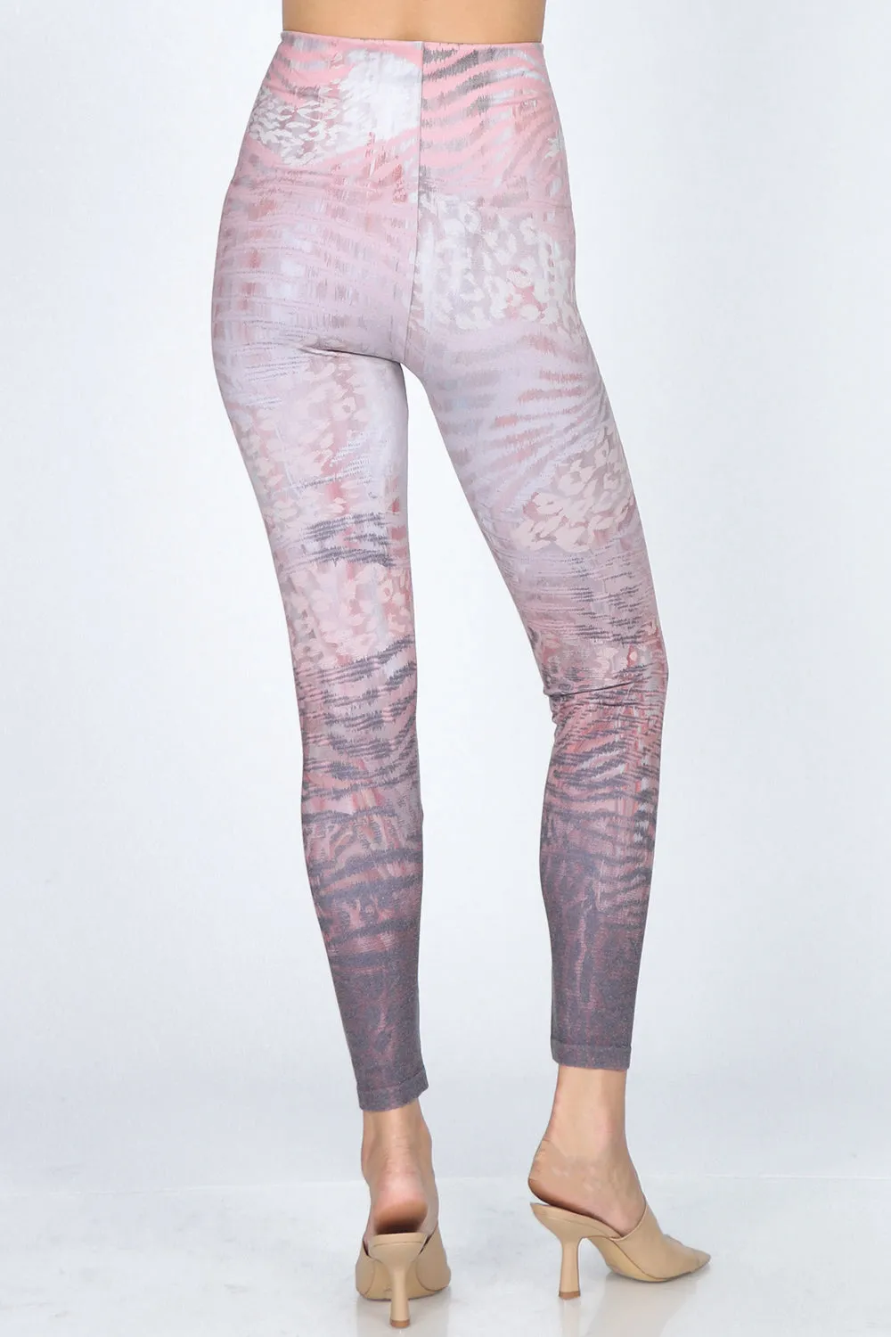 Monochromatic Animal Print Leggings