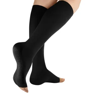 OPEN BOX: Classic Compression Open Toe Knee-High Socks