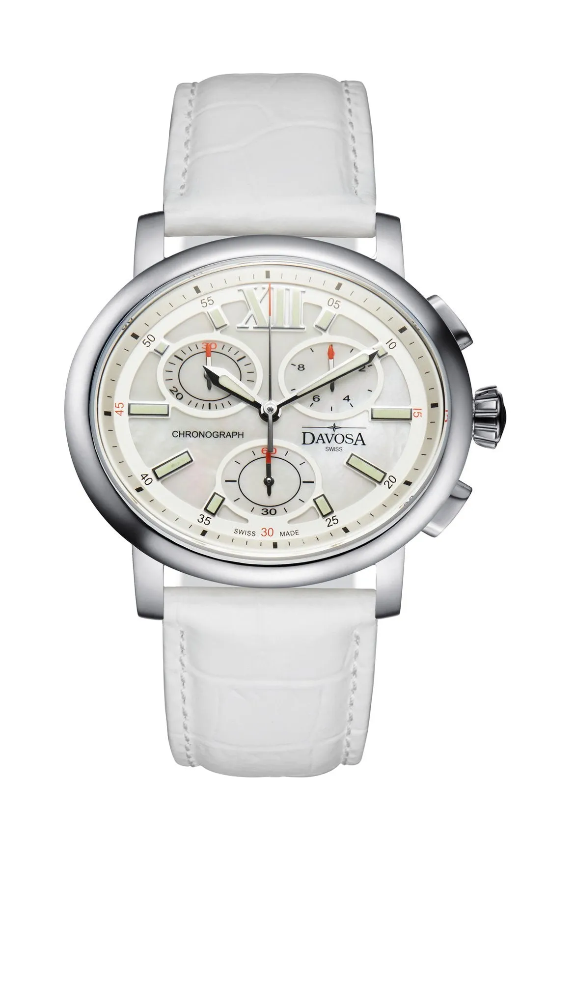 Oval Edition Quartz Chronograph White White Ladies Watch 16756915