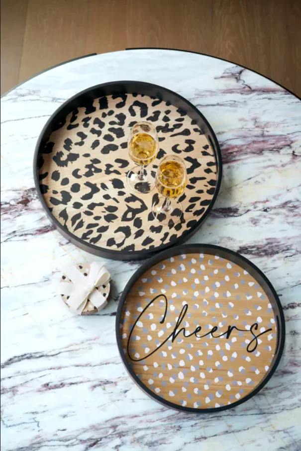 Shiraleah Leopard Decor Tray