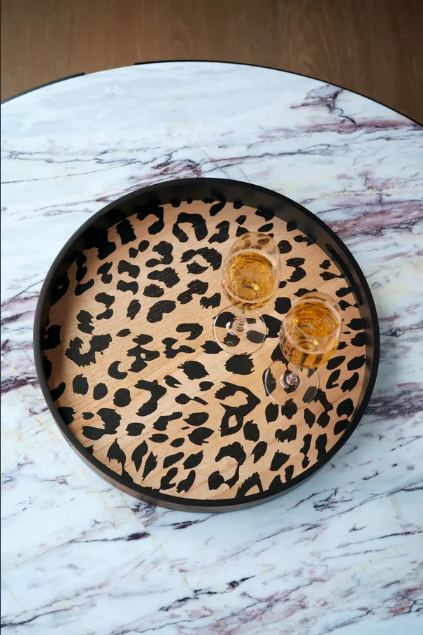 Shiraleah Leopard Decor Tray