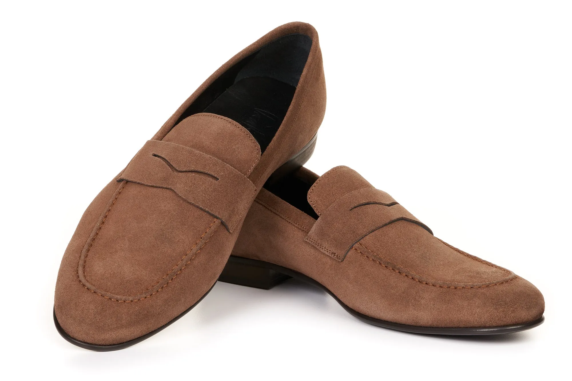 The Edward Penny Loafer - Light Brown Suede