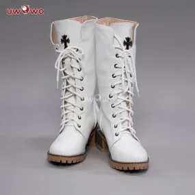 Uwowo Cosplay Shoes Tsuyuri Kanawo Costume Shoes White Boots