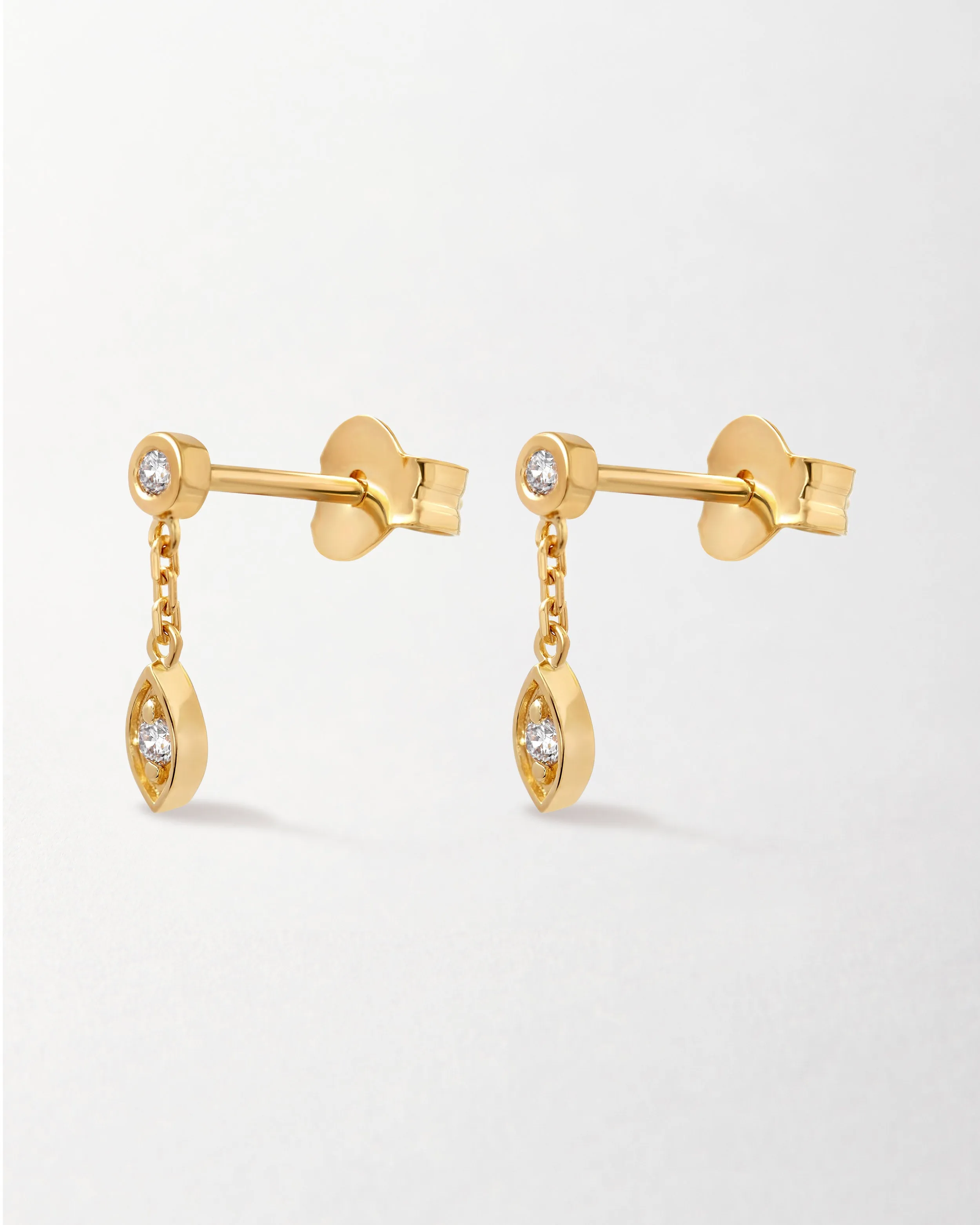 Victoria Diamond Mini Drop Earrings