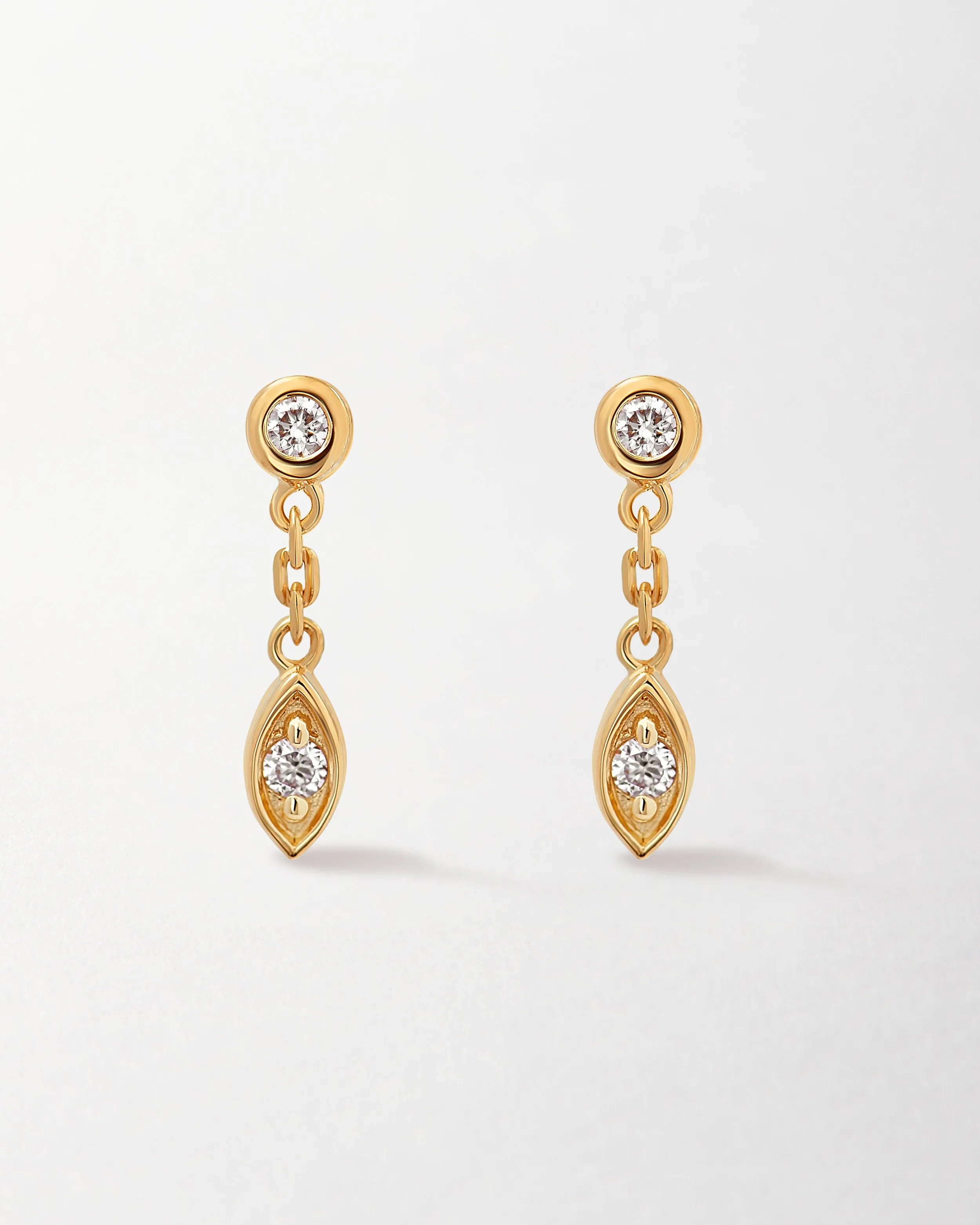 Victoria Diamond Mini Drop Earrings